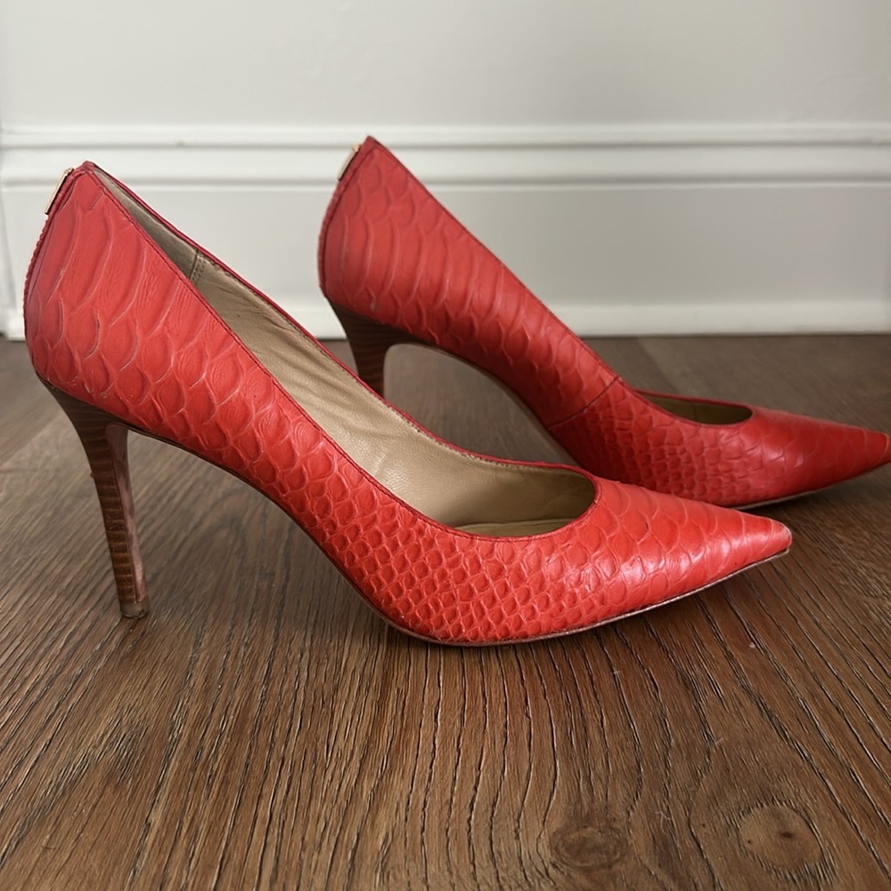 Coach Cherry Red Heels